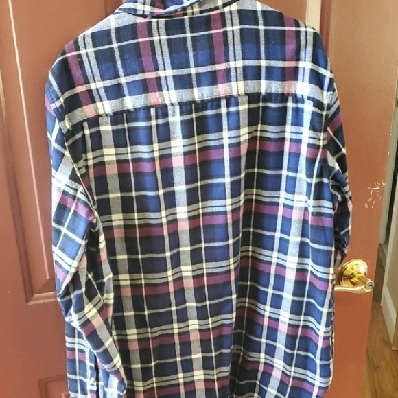 JACHS Girlfriend Blue and White Button Down Shirt - Picture 6 of 10